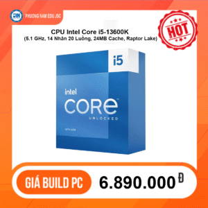 CPU Intel Core i5-13600K (5.1 GHz, 14 Nhân 20 Luồng, 24MB Cache, Raptor Lake)