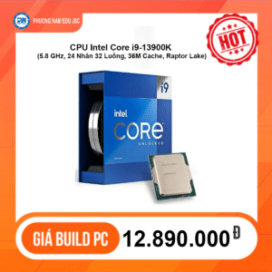 CPU Intel Core i9-13900K (5.8 GHz, 24 Nhân 32 Luồng, 36M Cache, Raptor Lake)