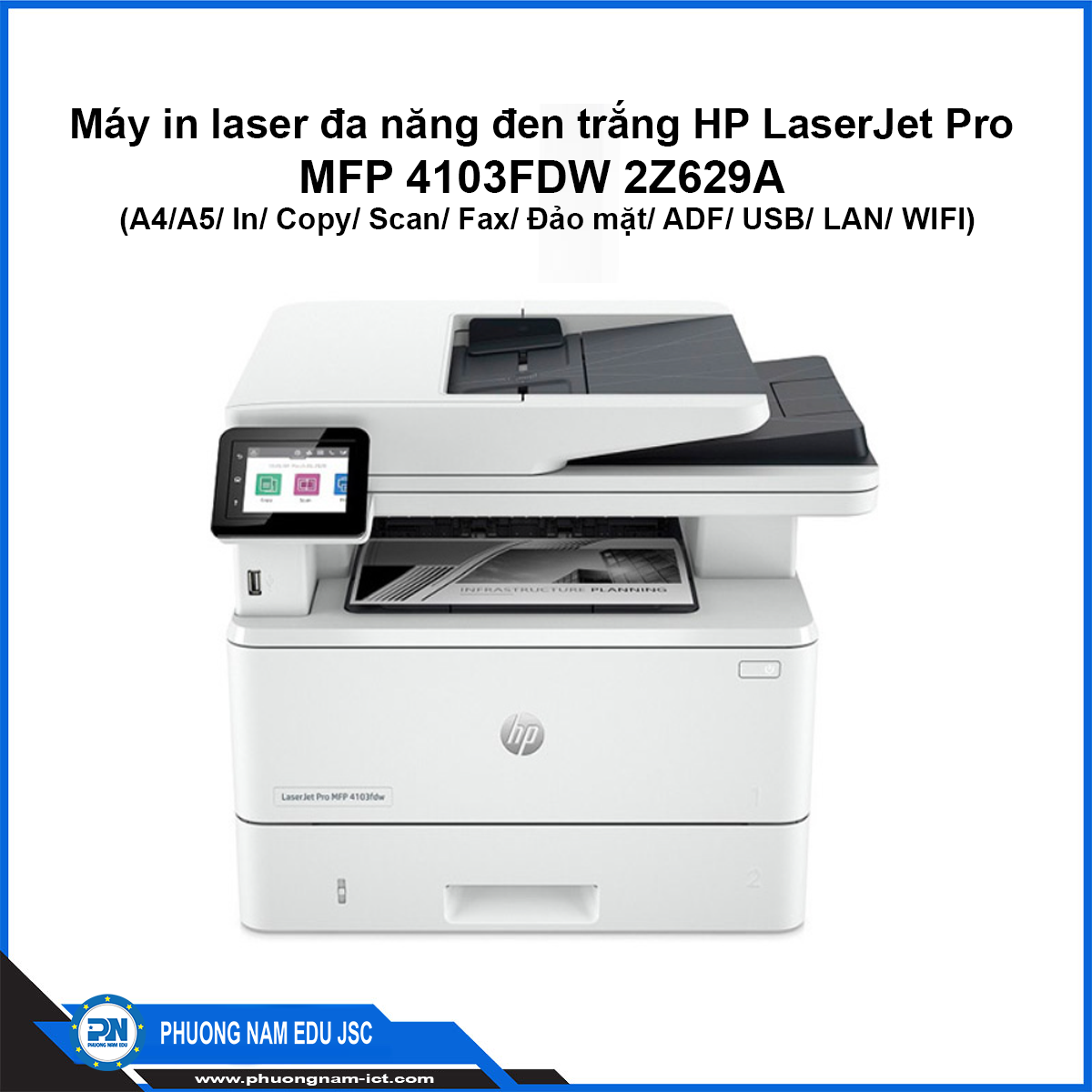 Máy in Laser đen trắng đa năng HP 4103fdw 2Z629A